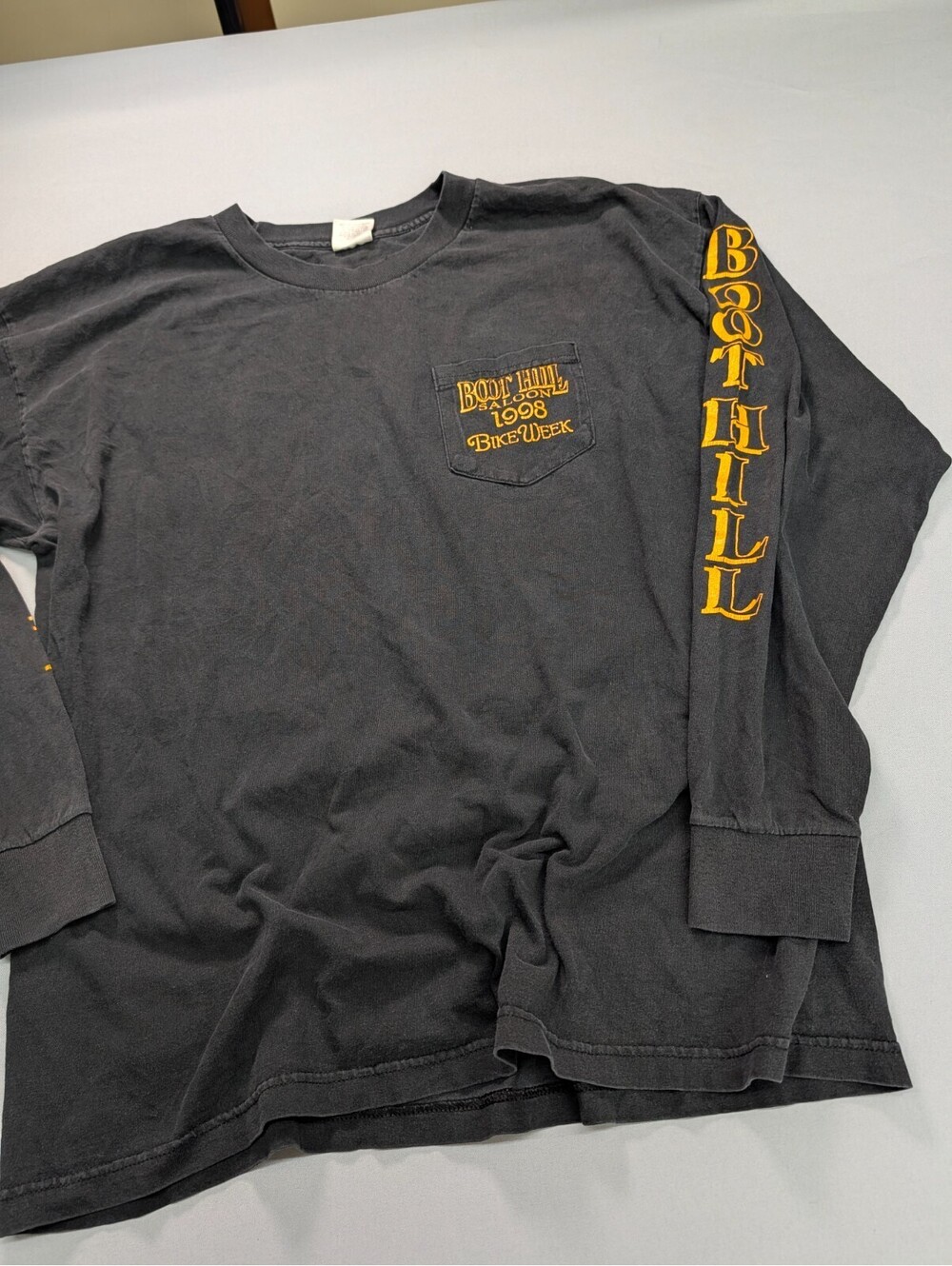 Boot Hill Saloon 1998 Bike Week Shirt Murina Vintage XL